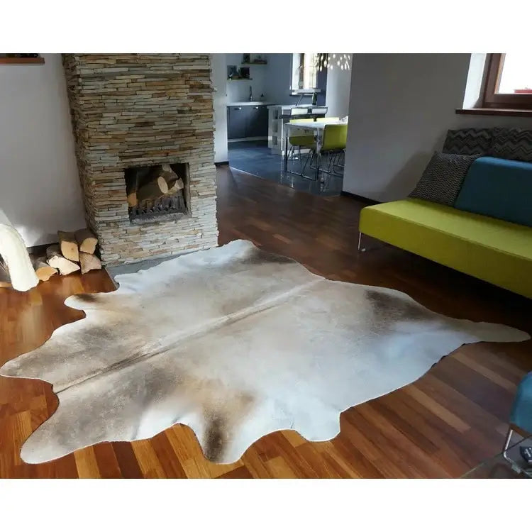 Grey Palomino Brazilian Cowhide Rug: XXL