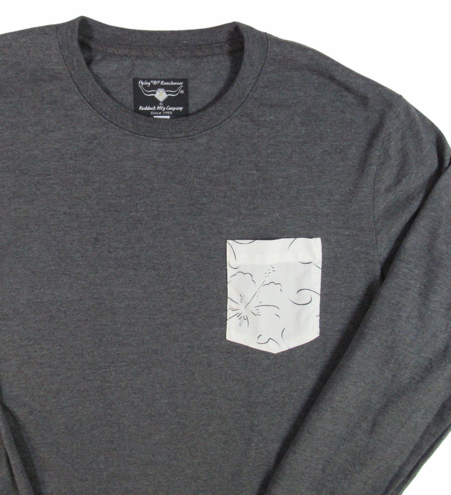 Flying R Ranchwear - Novelty Print - Long Sleeve - Pocket T-shirt - Made in USA