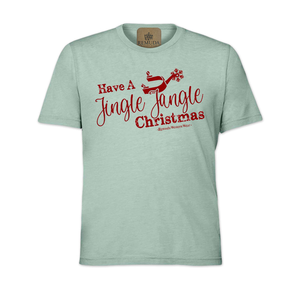 Have A Jingle Jangle Christmas - Adult Western Spur Christmas Tee T-Shirt