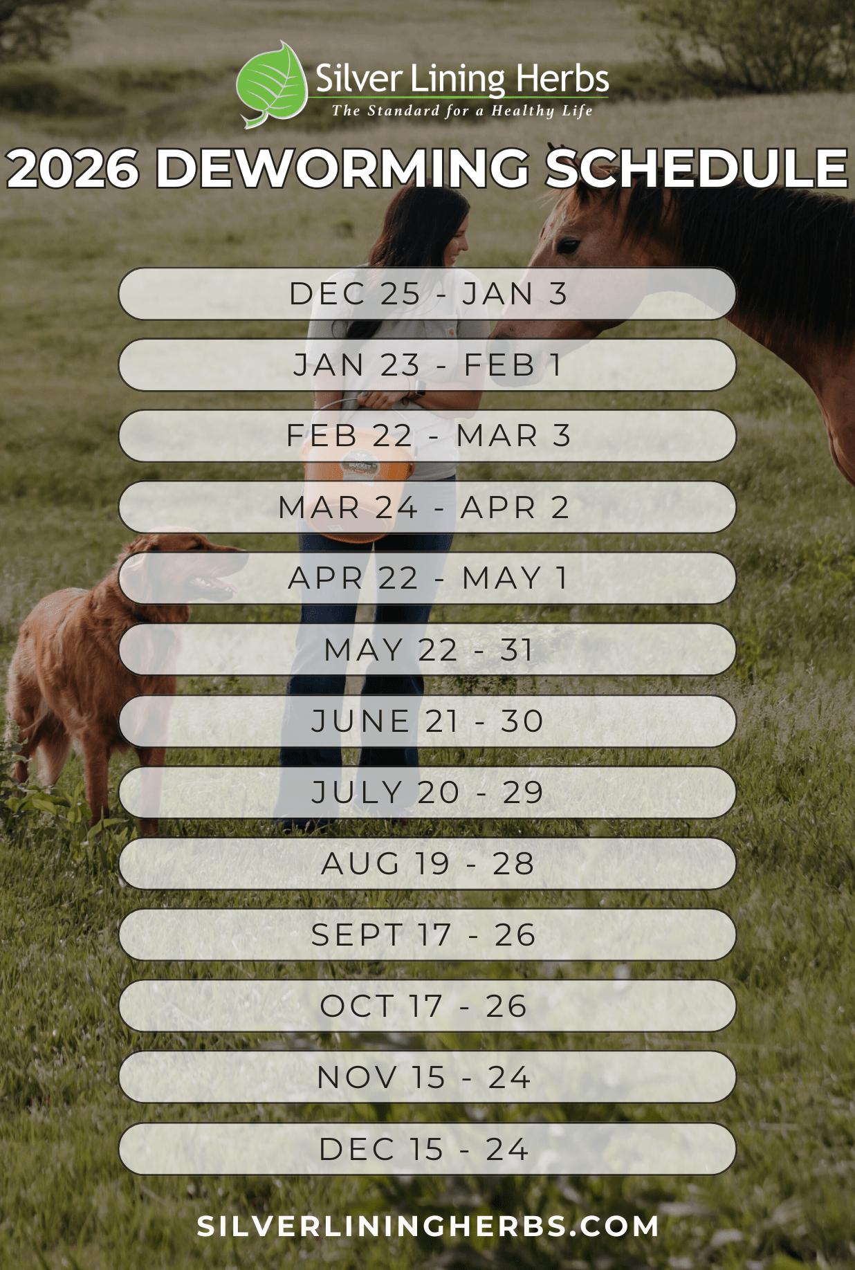 Herbal Wormer for Horses