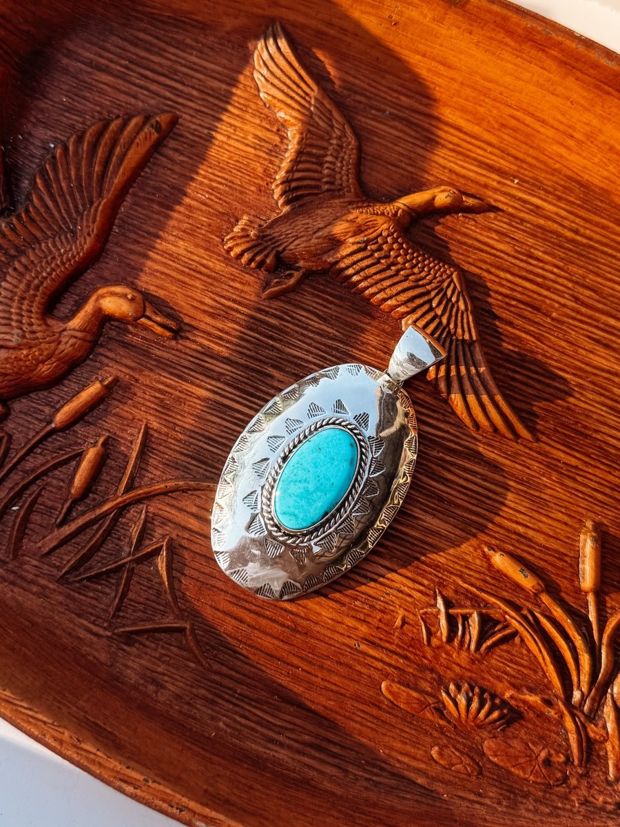 Hershey Turquoise Necklace Pendant