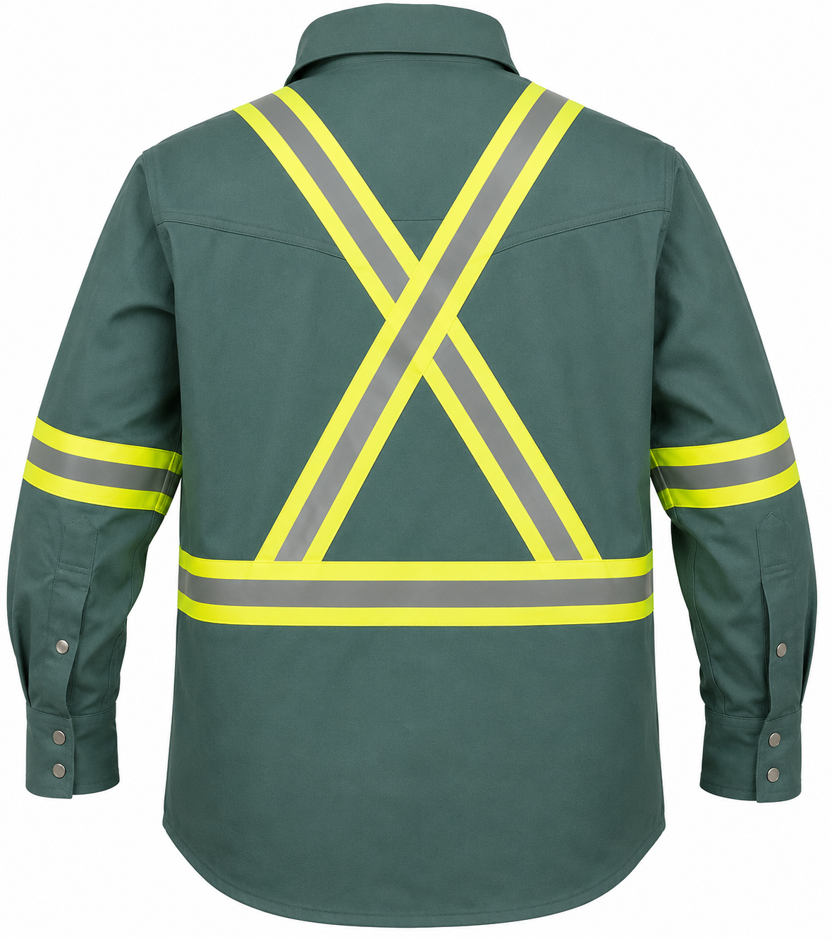 Flame Resistant High Visibility Shirt - 100% C - 7 oz