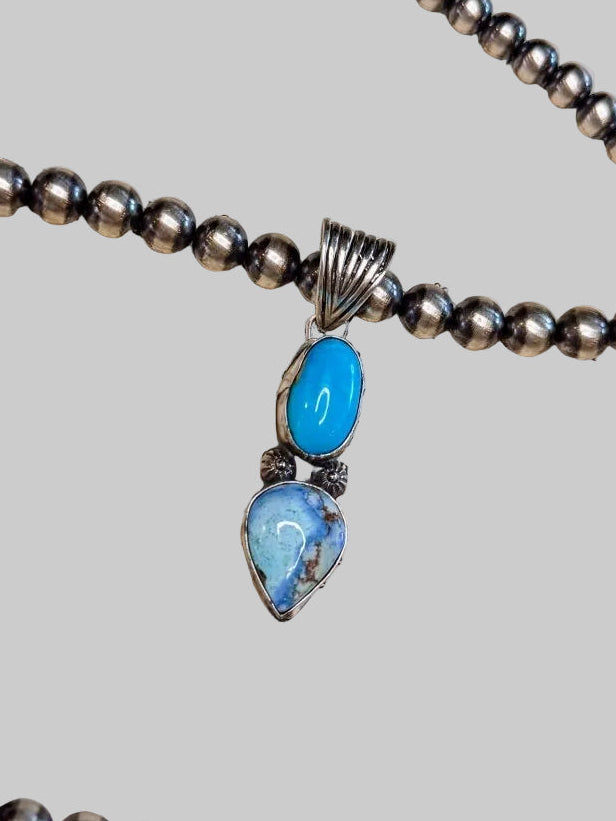 Hoover Golden Hills + Turquoise Necklace Pendant
