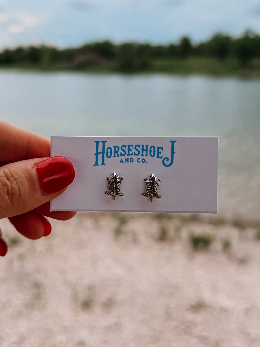Horned Lizard/Toad Stud Earrings