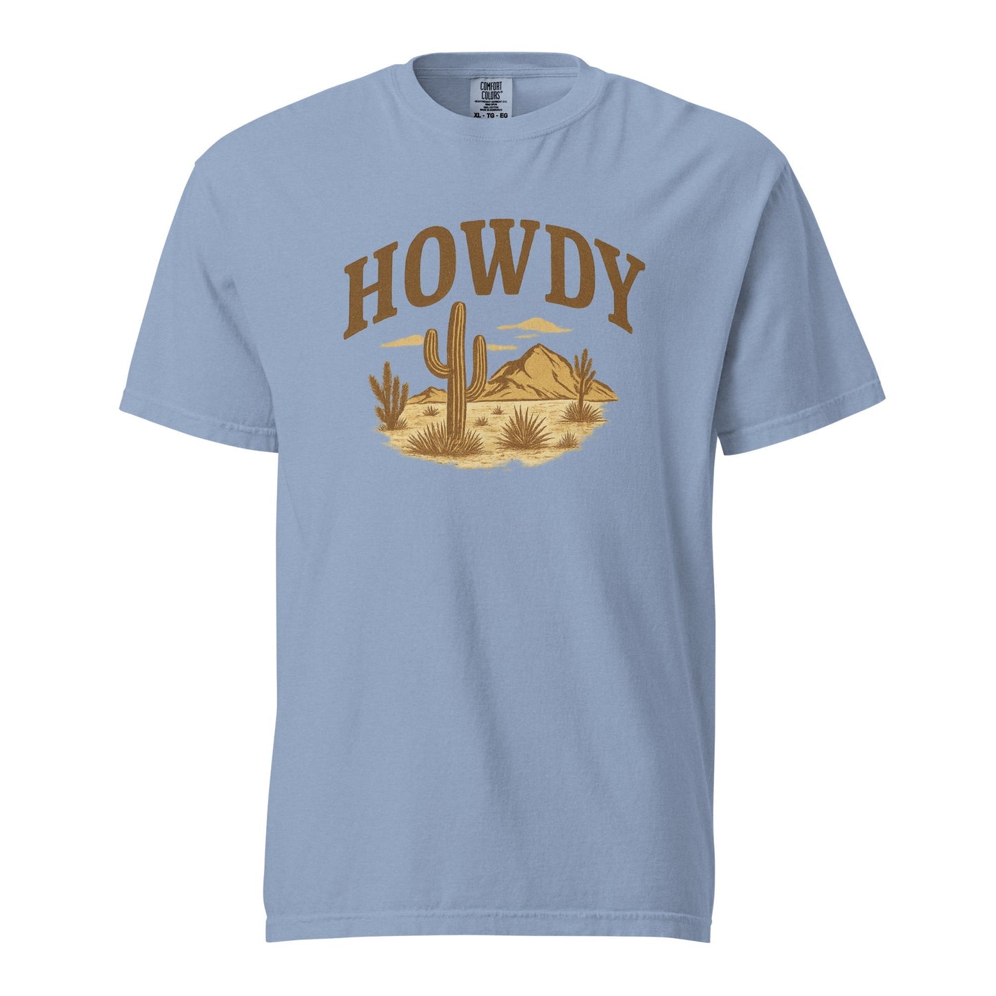 HOWDY Desert Scene Graphic Tee – Western Vintage Style