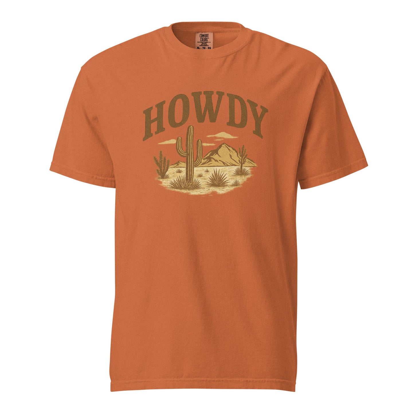 HOWDY Desert Scene Graphic Tee – Western Vintage Style