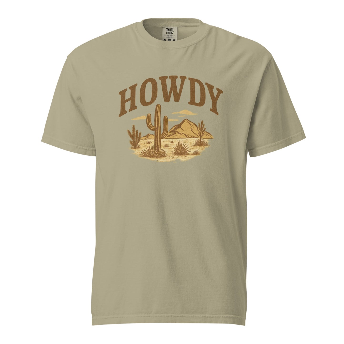 HOWDY Desert Scene Graphic Tee – Western Vintage Style