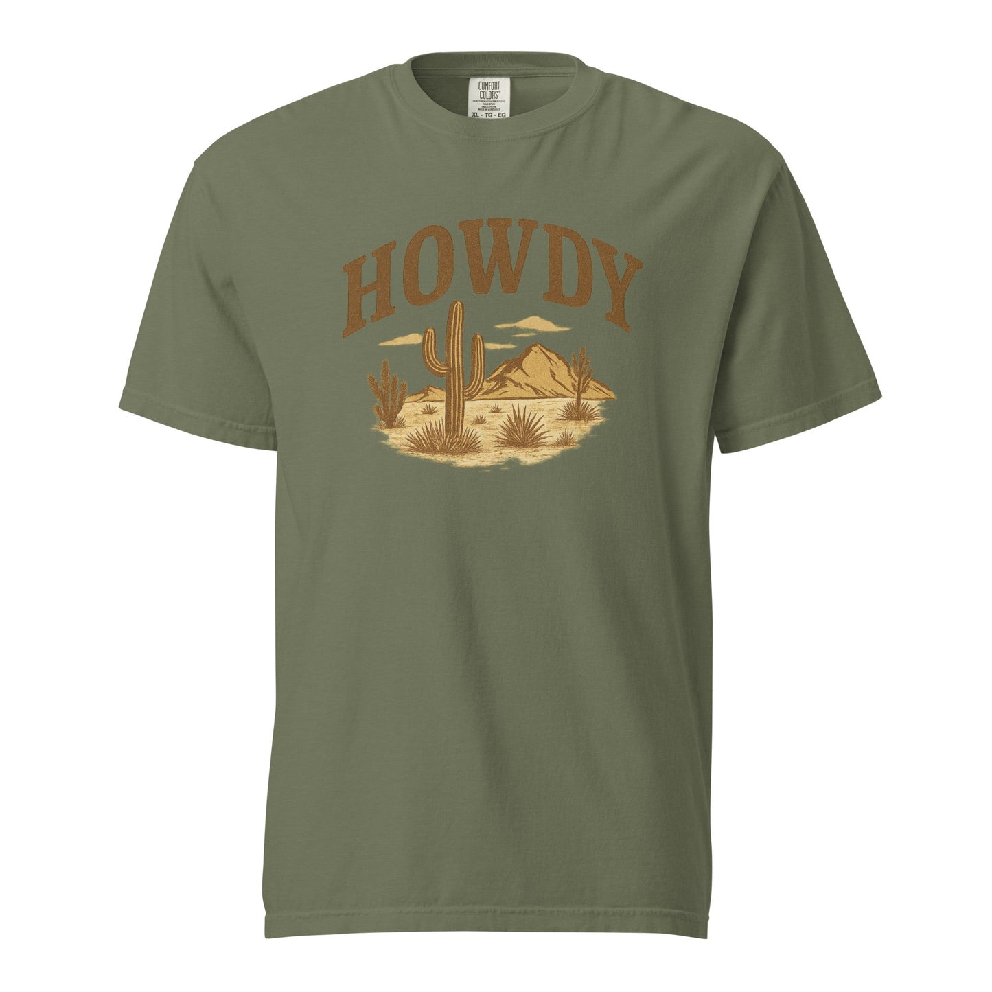 HOWDY Desert Scene Graphic Tee – Western Vintage Style