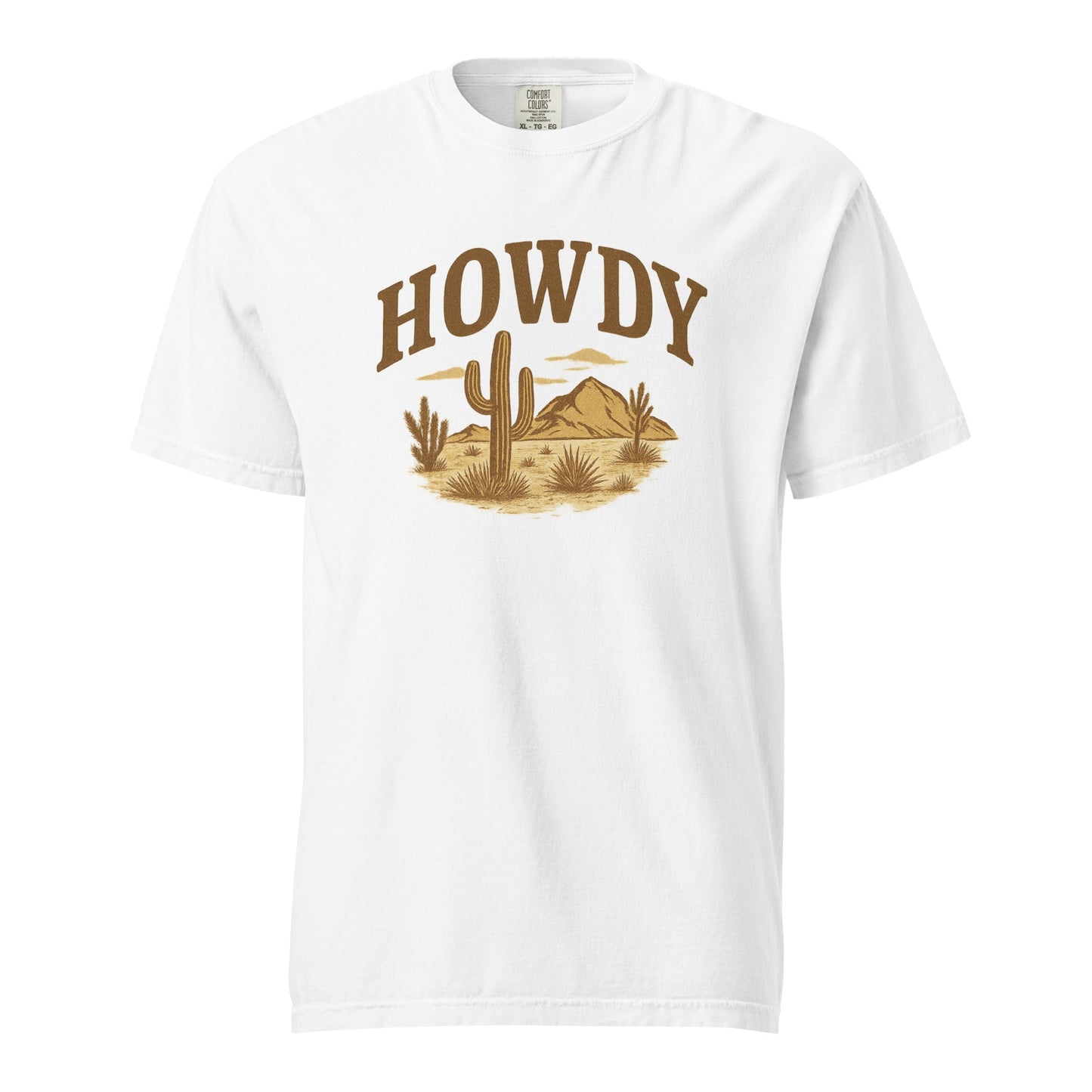 HOWDY Desert Scene Graphic Tee – Western Vintage Style