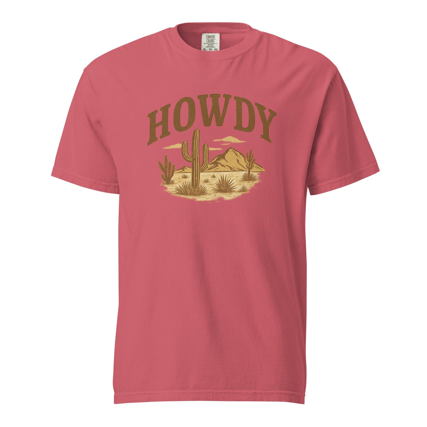 HOWDY Desert Scene Graphic Tee – Western Vintage Style