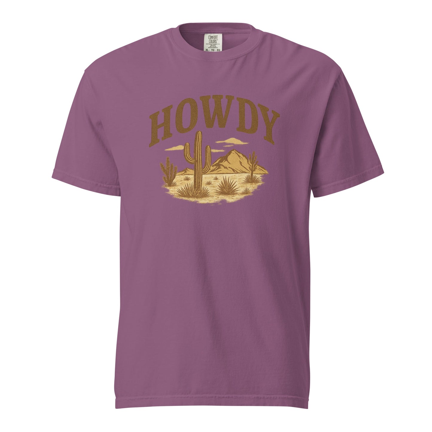 HOWDY Desert Scene Graphic Tee – Western Vintage Style