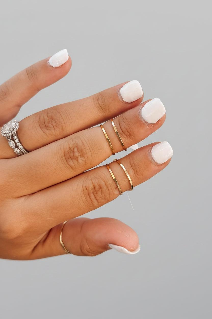 Gold - Hurst Hammered Stacker Ring