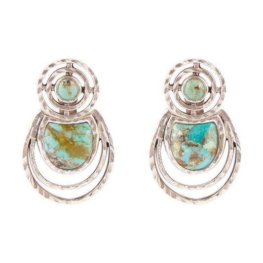 Hypnosis Turquoise and Sterling Silver Earrings