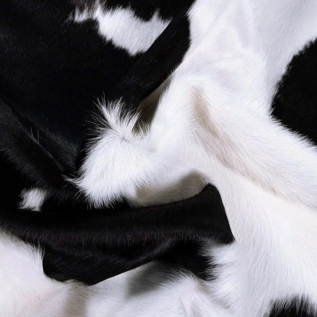 Black and White Brazilian Cowhide Rug: XL