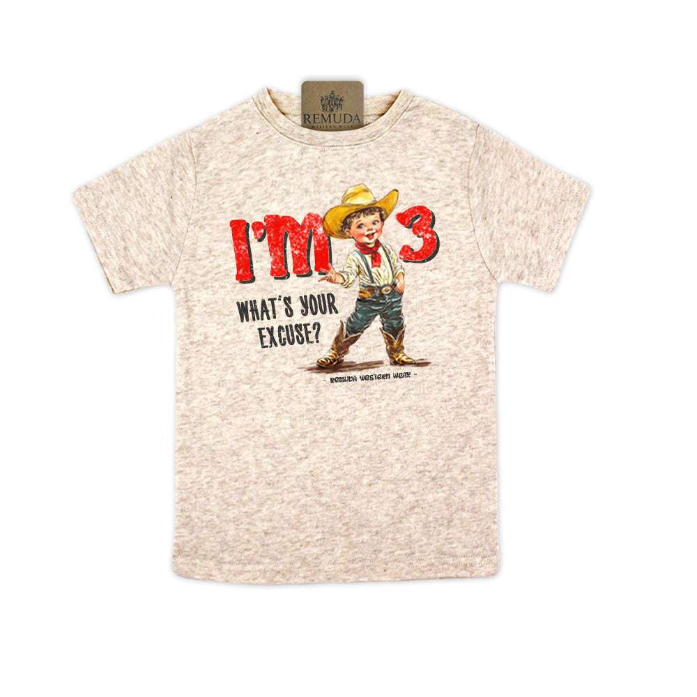 I'm 2, What's Your Excuse? - Toddler Western Tee (also comes in I'm 3, 4, & 5)
