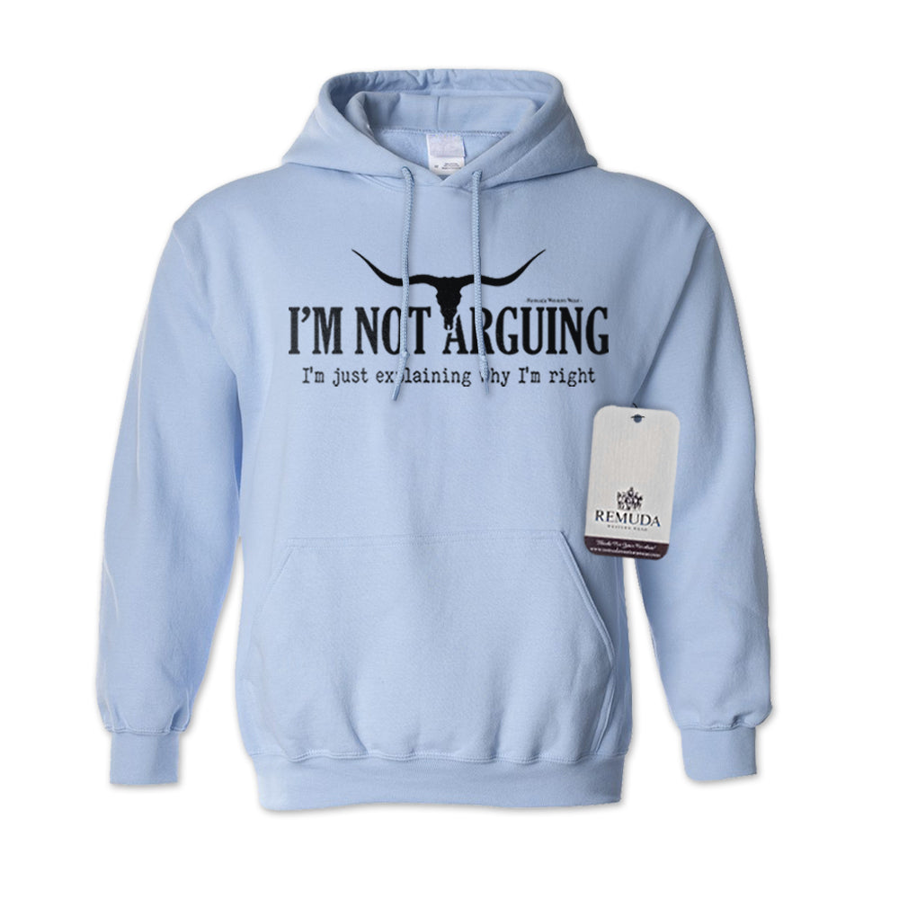 I'm Not Arguing, I'm Just Explaining Why I'm Right - Adult Unisex Western Pullover Hoodie