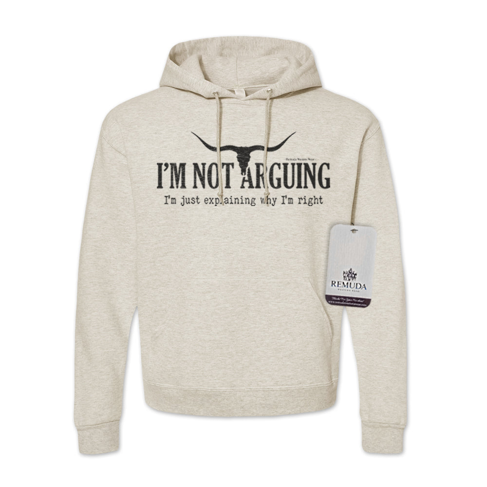 I'm Not Arguing, I'm Just Explaining Why I'm Right - Adult Unisex Western Pullover Hoodie