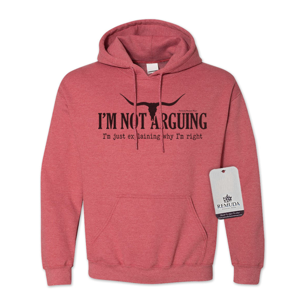 I'm Not Arguing, I'm Just Explaining Why I'm Right - Adult Unisex Western Pullover Hoodie