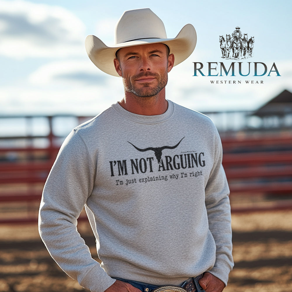 I'm Not Arguing, I'm Just Explaining Why I'm Right - Adult Unisex Western Sweatshirt