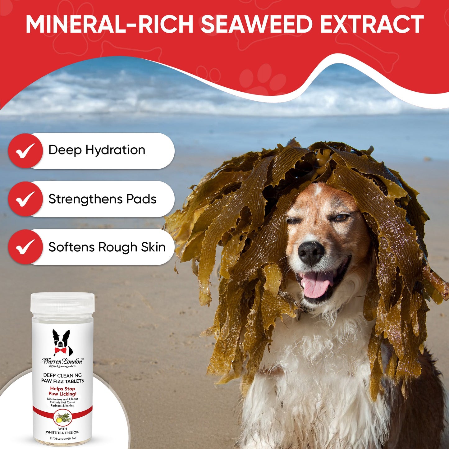 Deep Cleaning Paw Fizz Tablets - Soothes Itchy, Irritated Paws