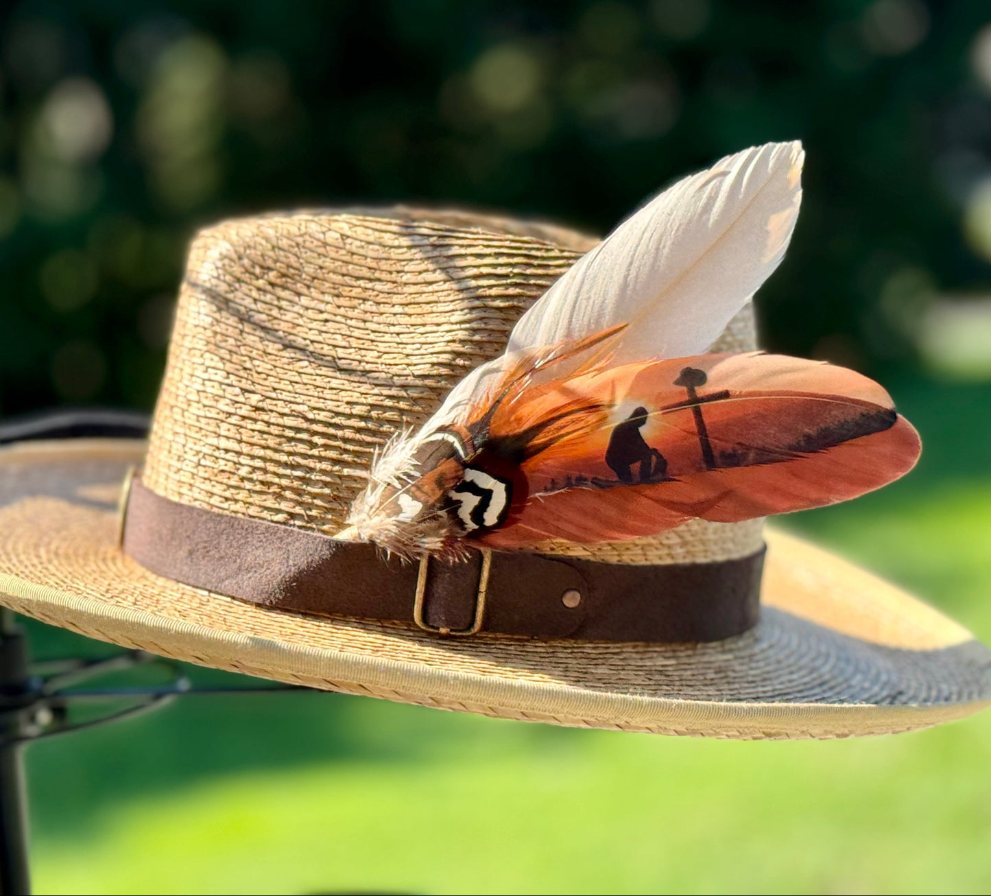 Cowboy Prayer Western Hat Feather