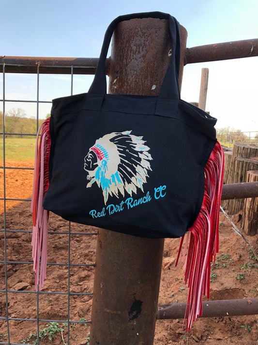 RDR Large Chief Zip Tote Black/Red