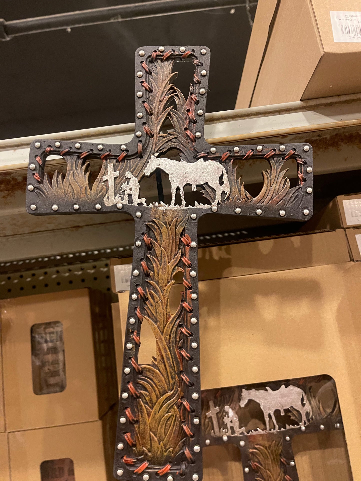 Praying Cowboy Cross