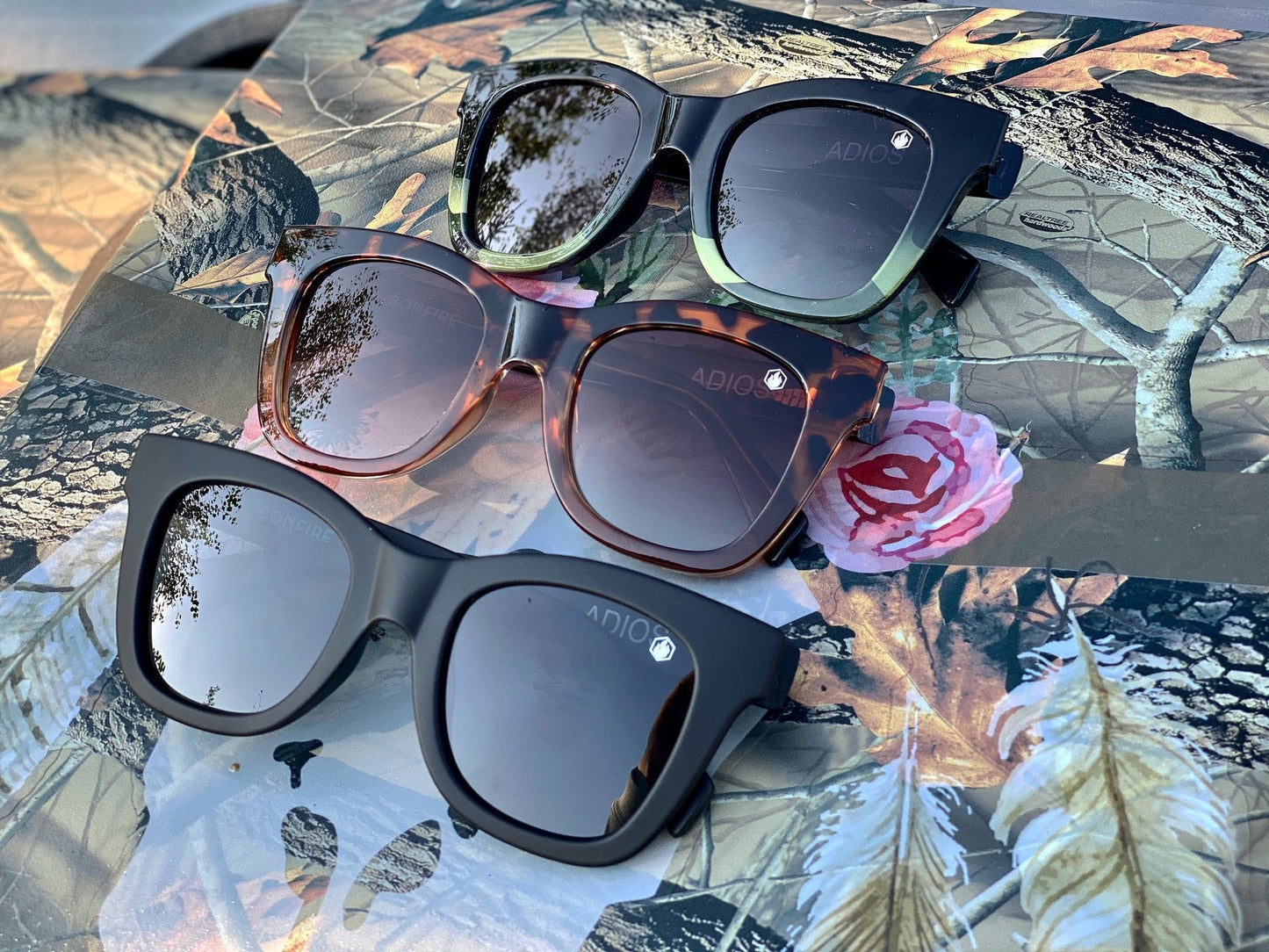 American Bonfire Co Adios Black Sunglasses