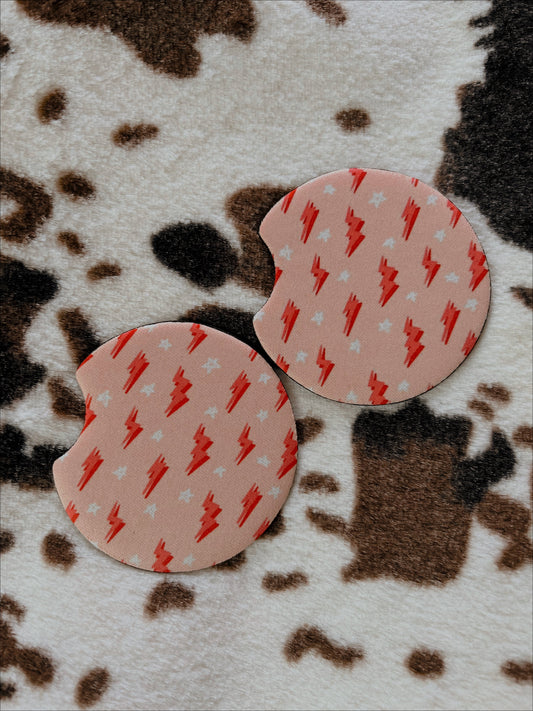 PUNCHY COWGIRL CAR COASTERS