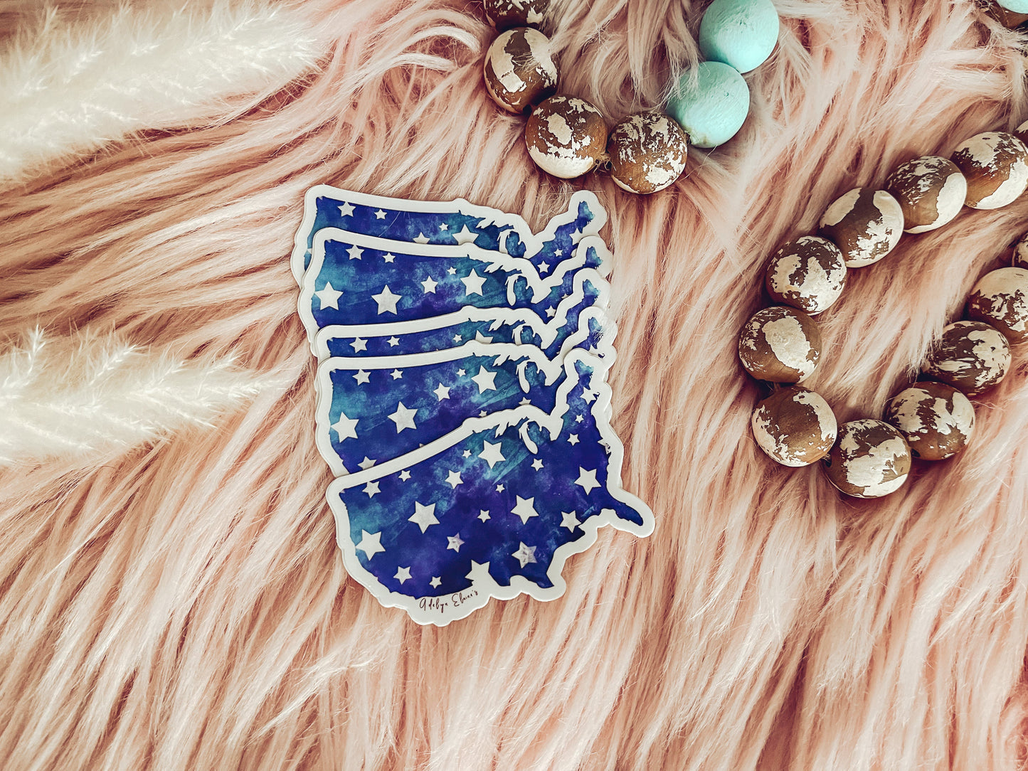USA Watercolor - Sticker