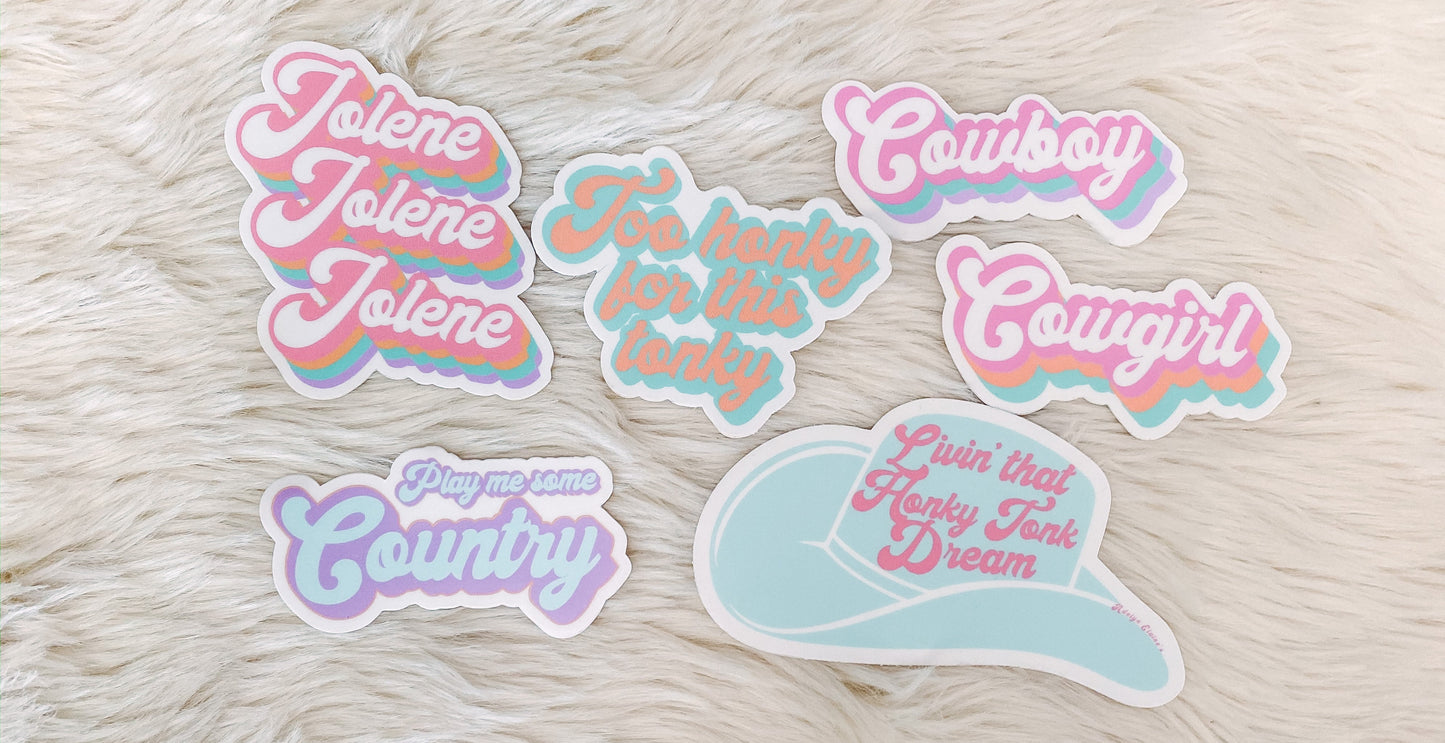 Play Me Some Country - Sticker