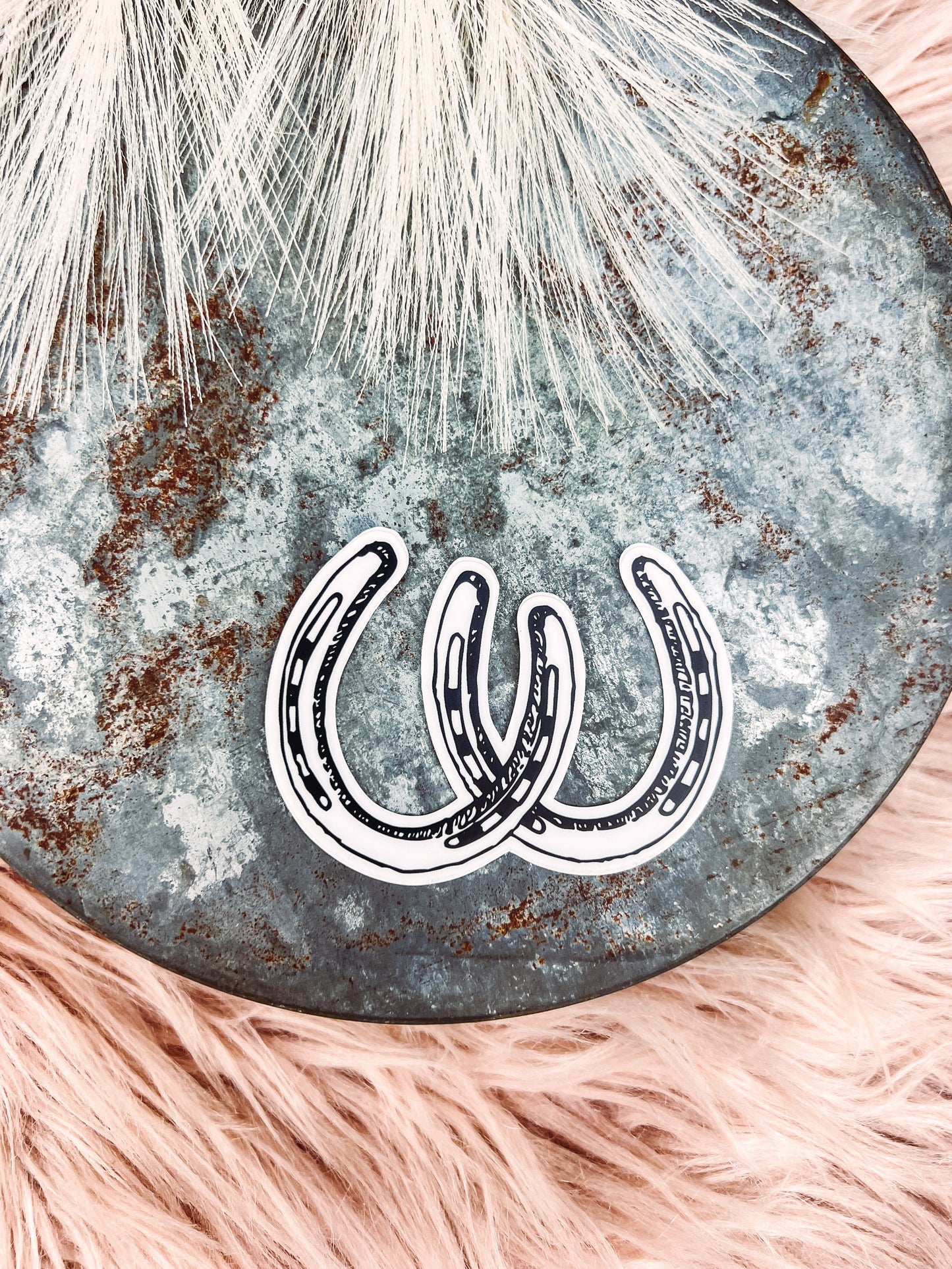 Twin Horseshoe - Sticker
