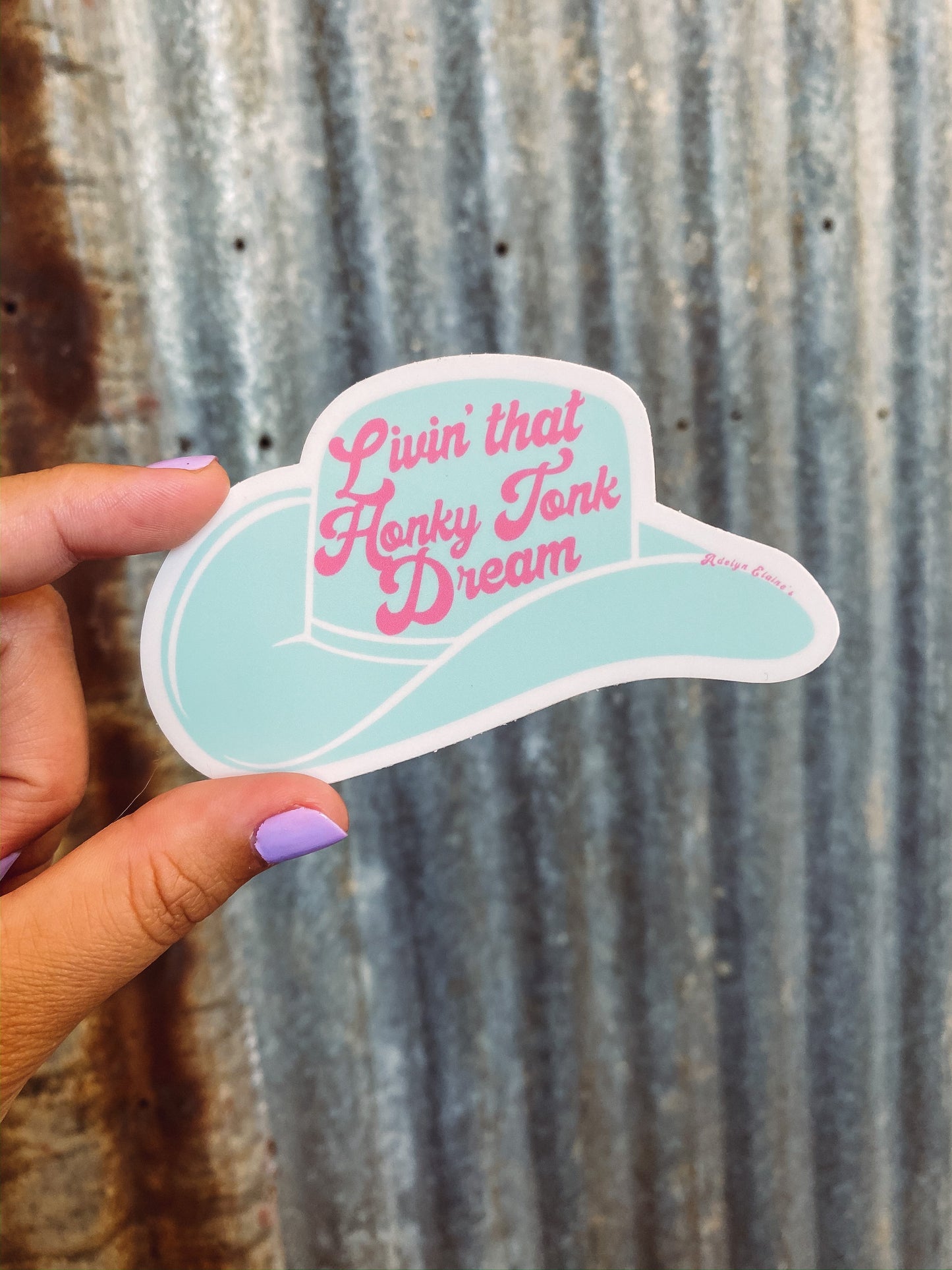 Living That Honky Tonky Dream -  Retro Sticker