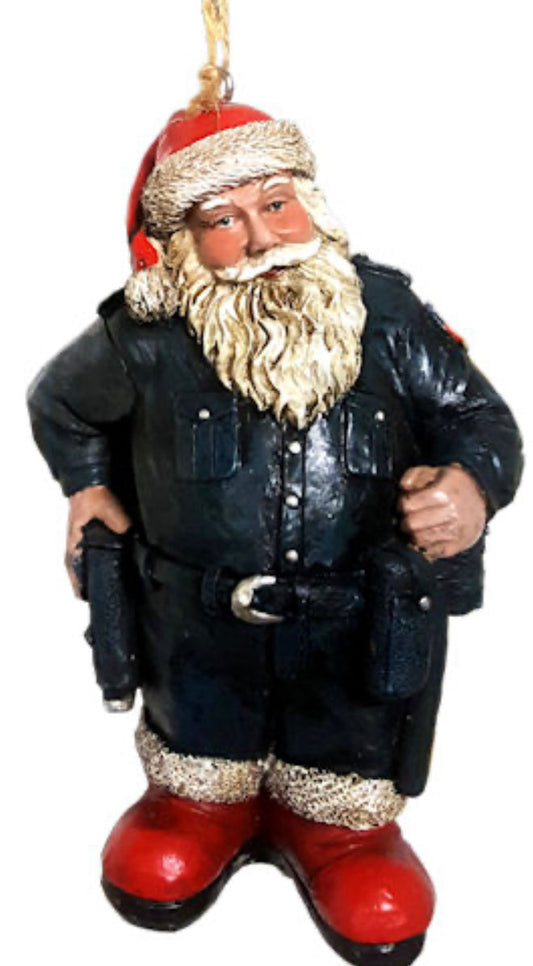 Santa Cop Ornament
