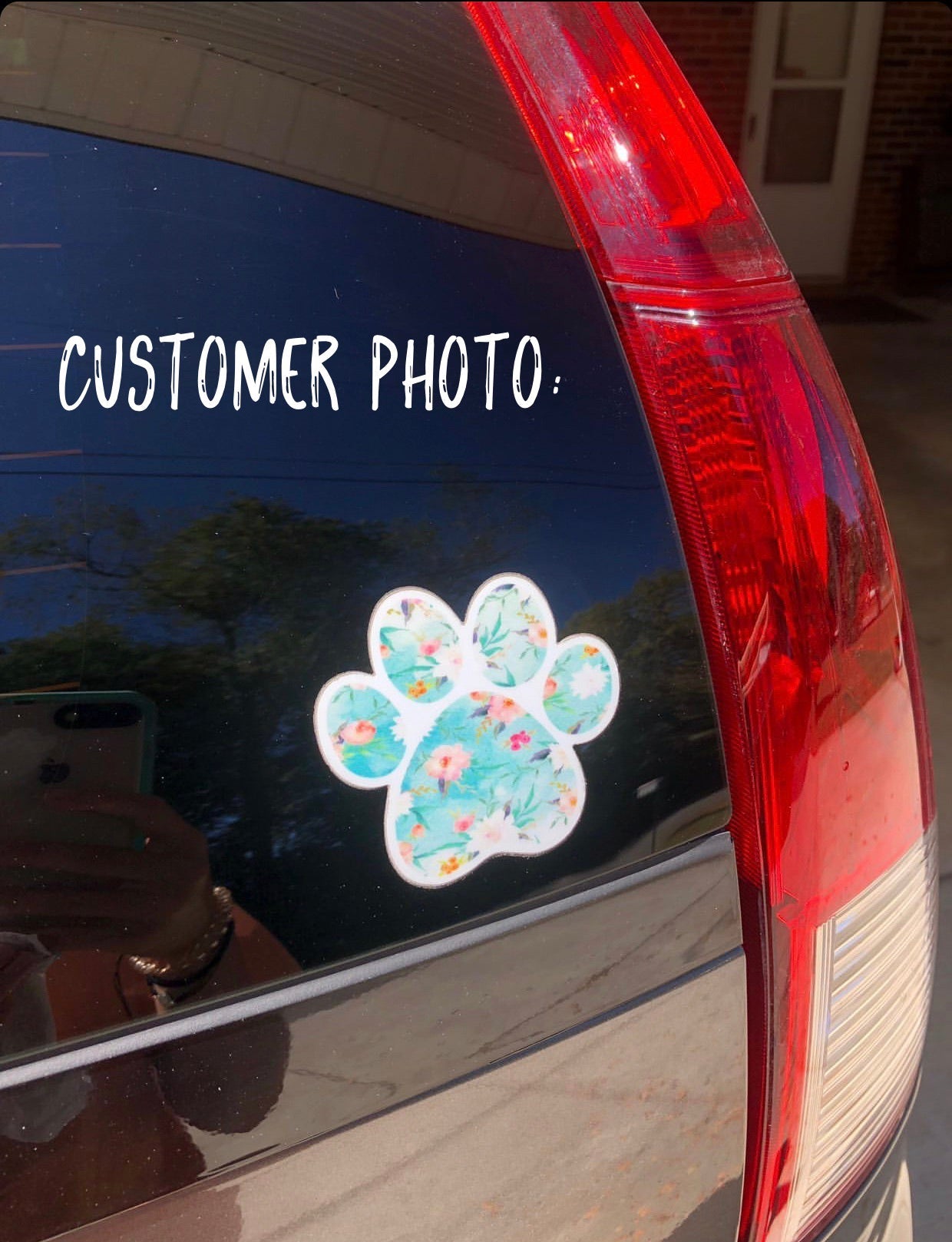 Floral Paw - Sticker