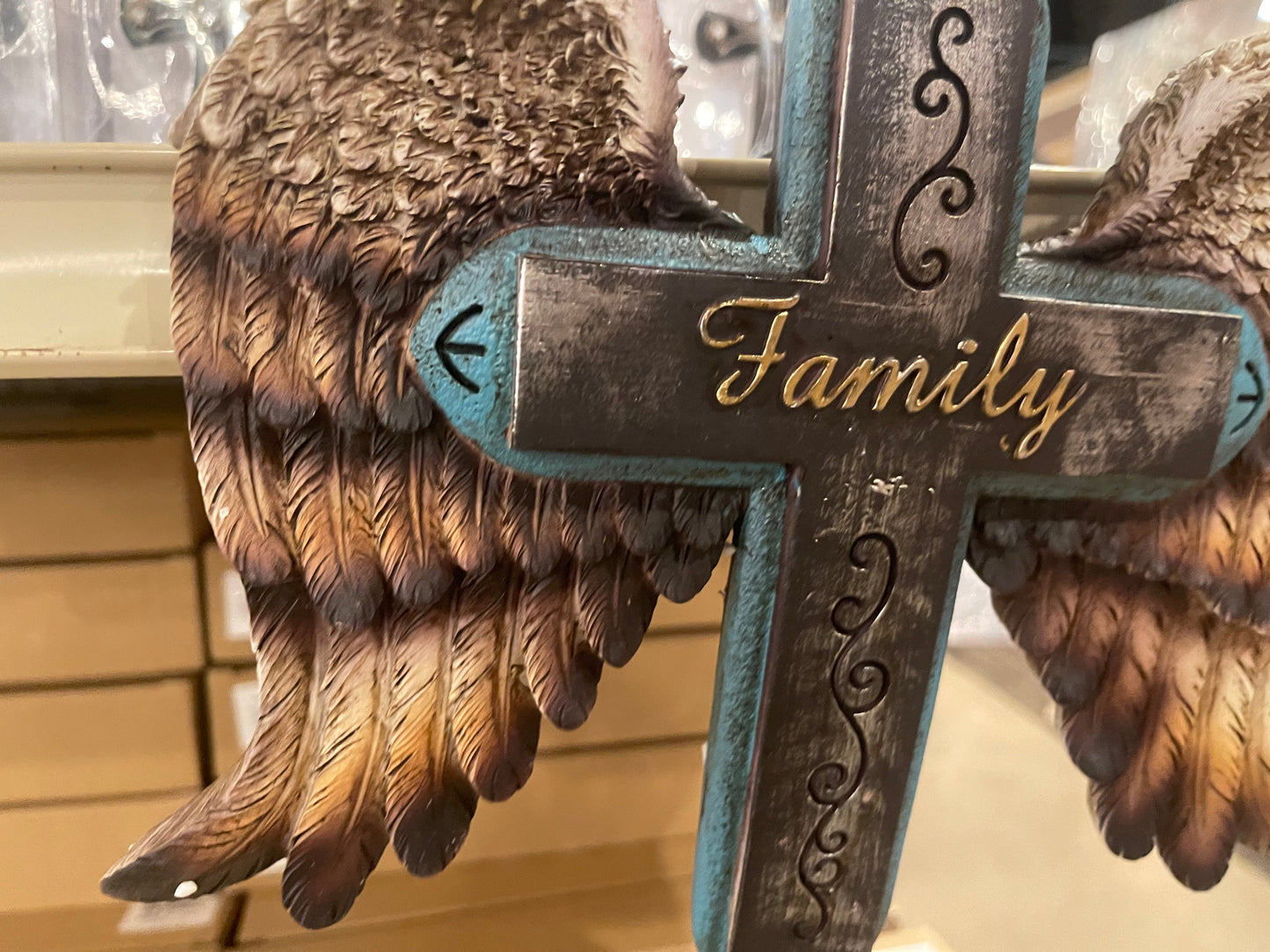Family Angel Wing Cross