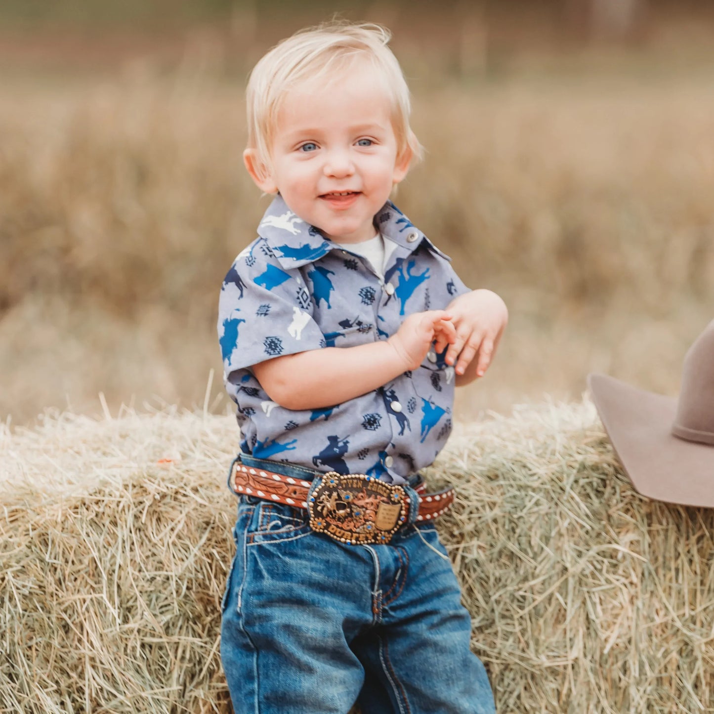 Shea Baby Short Sleeve  Roughstock Pearl Snap Onesie