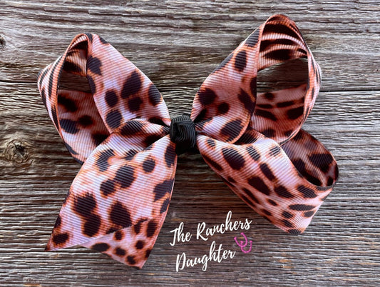 Shea Baby Leopard Bow