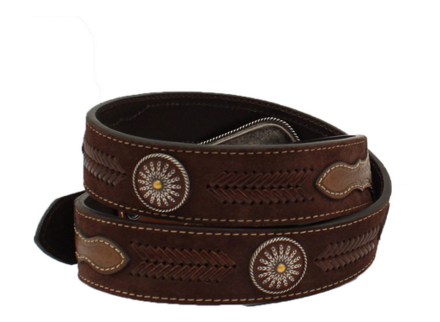 Ariat Basketweave Concho Men’s Belt
