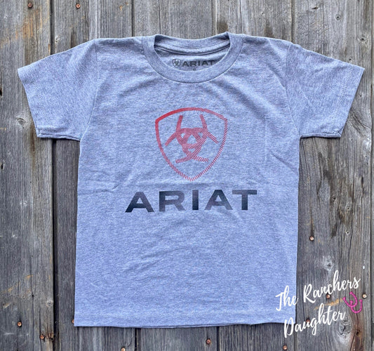 Ariat Boys Heather Grey Tee