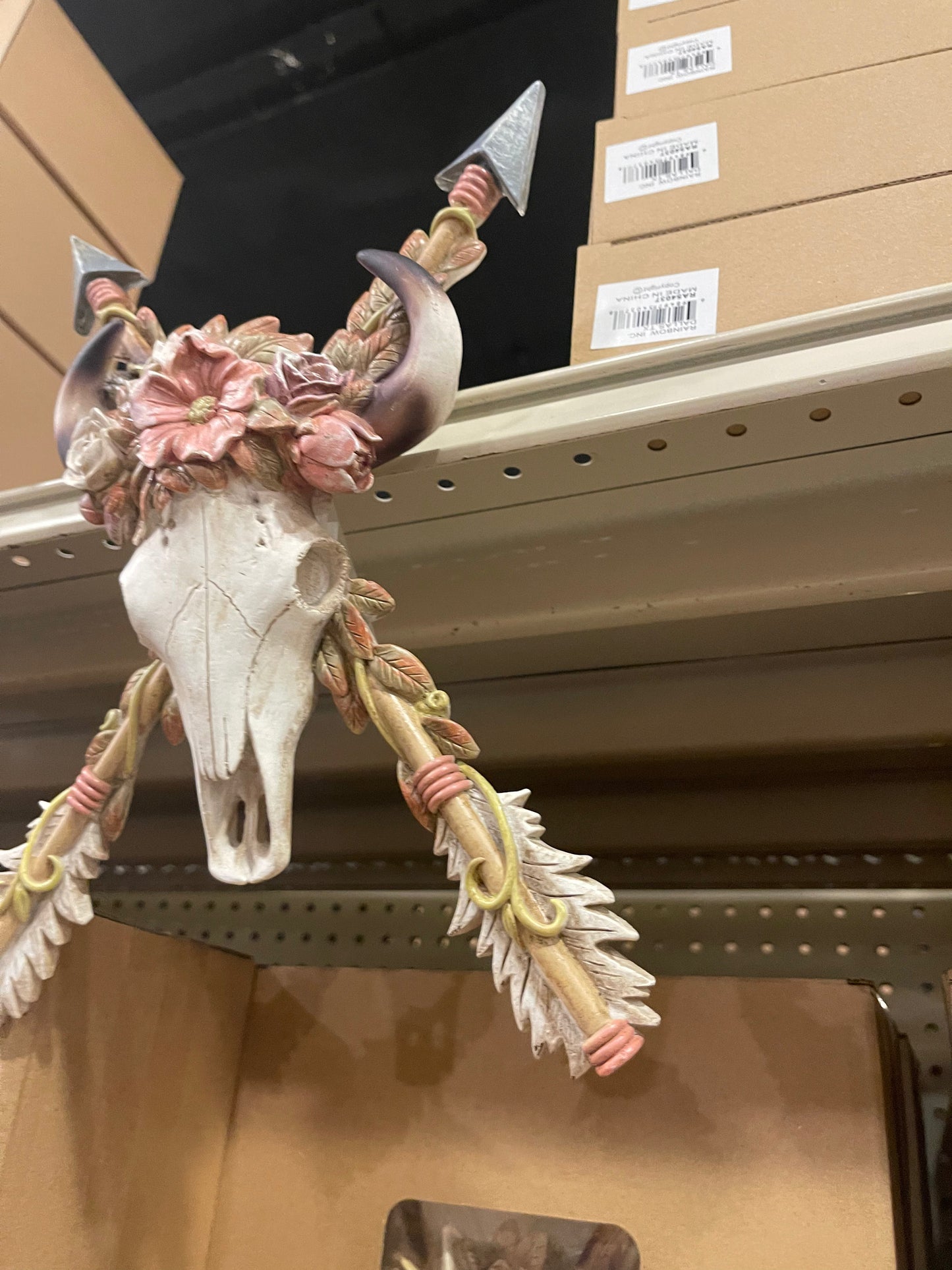 Cowskull & Horse Arrow Wall Decor
