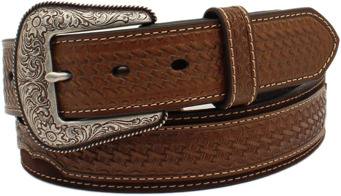 Ariat Basketweave Concho Men’s Belt