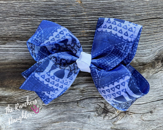 Shea Baby Blue Lace Bow