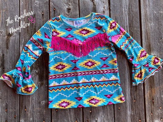 Shea Baby Longsleeve Aztec Top