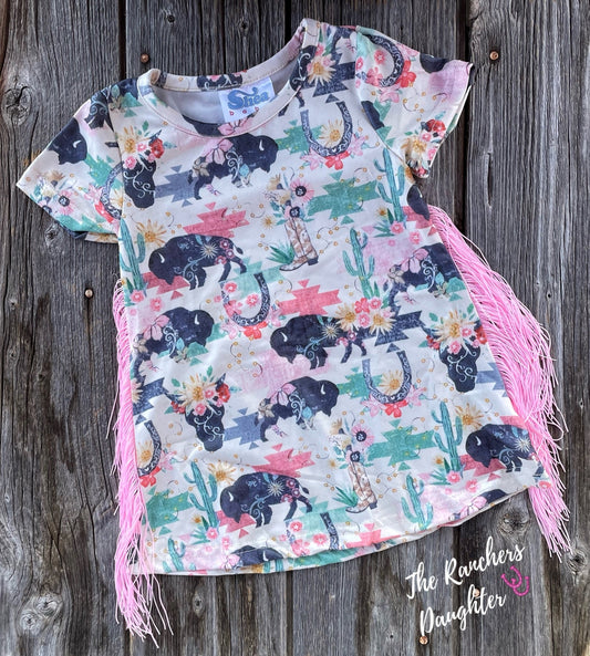 Shea Baby Wild Buffalo Fringe Dress