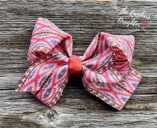 Shea Baby Brown Aztec Bow