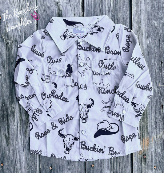 Shea Baby Cowboy Pearl Snap Shirt