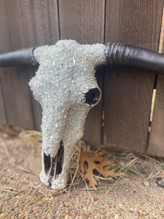 Full Stone Solid Color Cowskull - Message to order