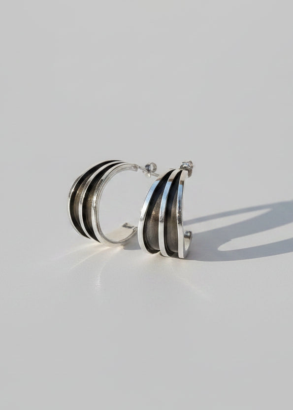 Irving Sterling Silver Hoops