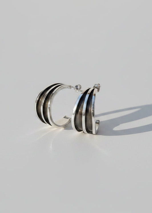 Irving Sterling Silver Hoops